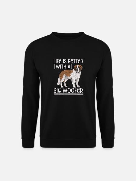 Saint-Bernard Chien Saint-Bernard - Sweat-shirt Unisexe - noir