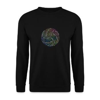 Cute Volleyball Design Silhouette Team Sports - Unisex Sweatshirt - black - Front - Alina (178cm) & Michal (187cm)