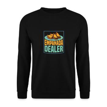 Empanada Dealer Food Dessert Latin Pastry - Unisex Pullover - Schwarz - Vorne - Alina (178cm) & Michal (187cm)