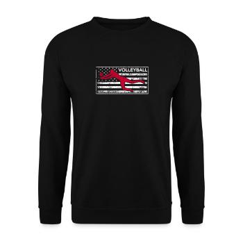 Joueur de volleyball américain Entraîneur des États-Unis - Sweat-shirt Unisexe - noir - Devant - Alina (178cm) & Michal (187cm)