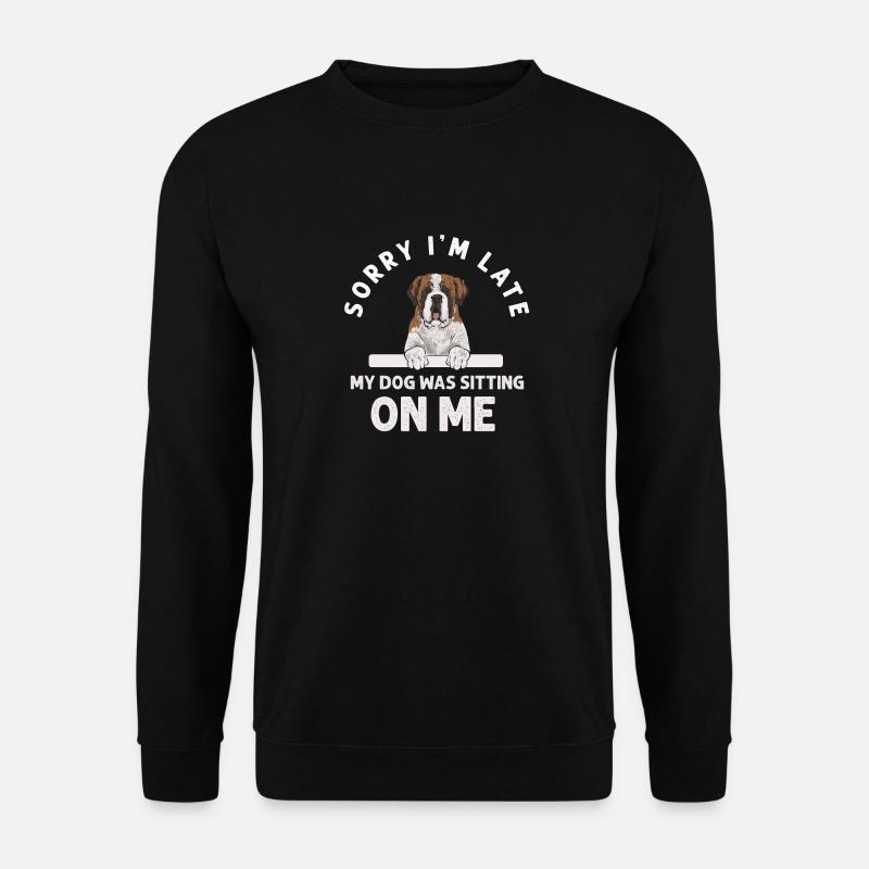 Saint-Bernard Chien Saint-Bernard - Sweat-shirt Unisexe - noir