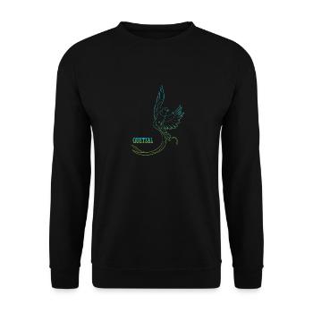 Guatemala Guatemalan Flagge DNA I Geschenk - Unisex Pullover - Schwarz - Vorne - Alina (178cm) & Michal (187cm)