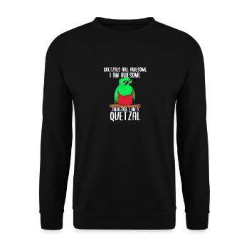 Guatemala Guatemalan Flagge DNA I Geschenk - Unisex Pullover - Schwarz - Vorne - Alina (178cm) & Michal (187cm)