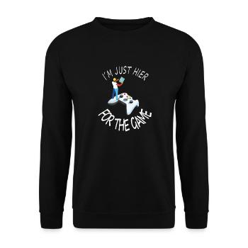 Gamer PC-Spiele Computerspiel Konsole Geschenkidee - Unisex Pullover - Schwarz - Vorne - Alina (178cm) & Michal (187cm)