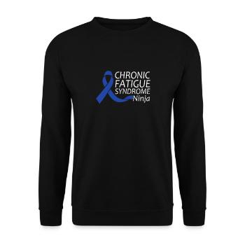 Chronic Fatigue Syndrome Warrior - Unisex Sweatshirt - black - Front - Alina (178cm) & Michal (187cm)