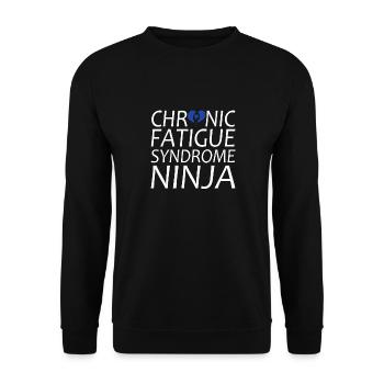 Chronic Fatigue Syndrome Warrior - Unisex Sweatshirt - black - Front - Alina (178cm) & Michal (187cm)