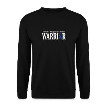 Chronic Fatigue Syndrome Warrior - Unisex Sweatshirt - black - Front - Alina (178cm) & Michal (187cm)