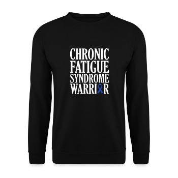 Chronic Fatigue Syndrome Warrior - Unisex Sweatshirt - black - Front - Alina (178cm) & Michal (187cm)