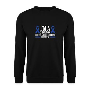 Ich Bin Ein Überlebender - Bewusstsein Für Das - Unisex Pullover - Schwarz - Vorne - Alina (178cm) & Michal (187cm)