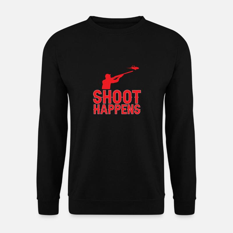 Trapschießen Skeet Tontaubenschießen - Unisex Pullover - Schwarz