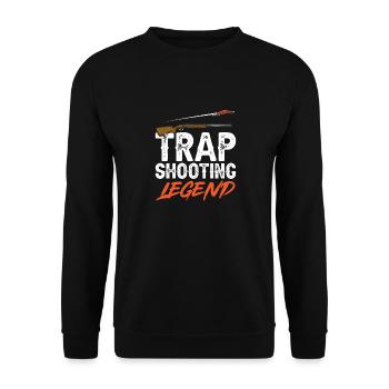 Tir au piège Tir au pigeon en argile Skeet - Sweat-shirt Unisexe - noir - Devant - Alina (178cm) & Michal (187cm)