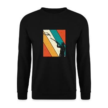Trapschießen Skeet Tontaubenschießen - Unisex Pullover - Schwarz - Vorne - Alina (178cm) & Michal (187cm)