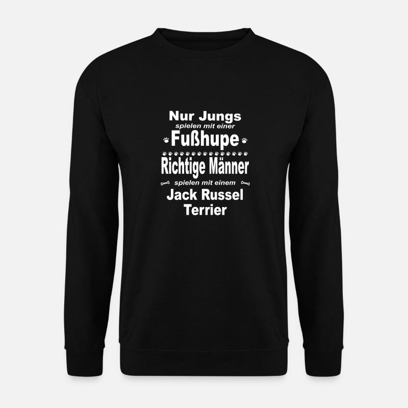 Jungs, Männer, Fußhupe - Jack Russel Terrier - Unisex Pullover - Schwarz