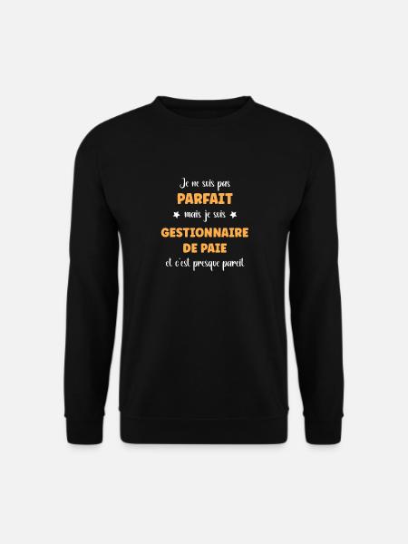 gestionnaire de paie - Sweat-shirt Unisexe - noir