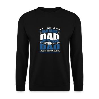 Hommes Je suis un amateur Radio Papa Opérateur radio amateur An - Sweat-shirt Unisexe - noir - Devant - Alina (178cm) & Michal (187cm)