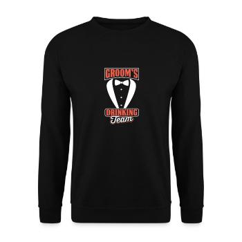 Marié de mariage marié assorti - Sweat-shirt Unisexe - noir - Devant - Alina (178cm) & Michal (187cm)