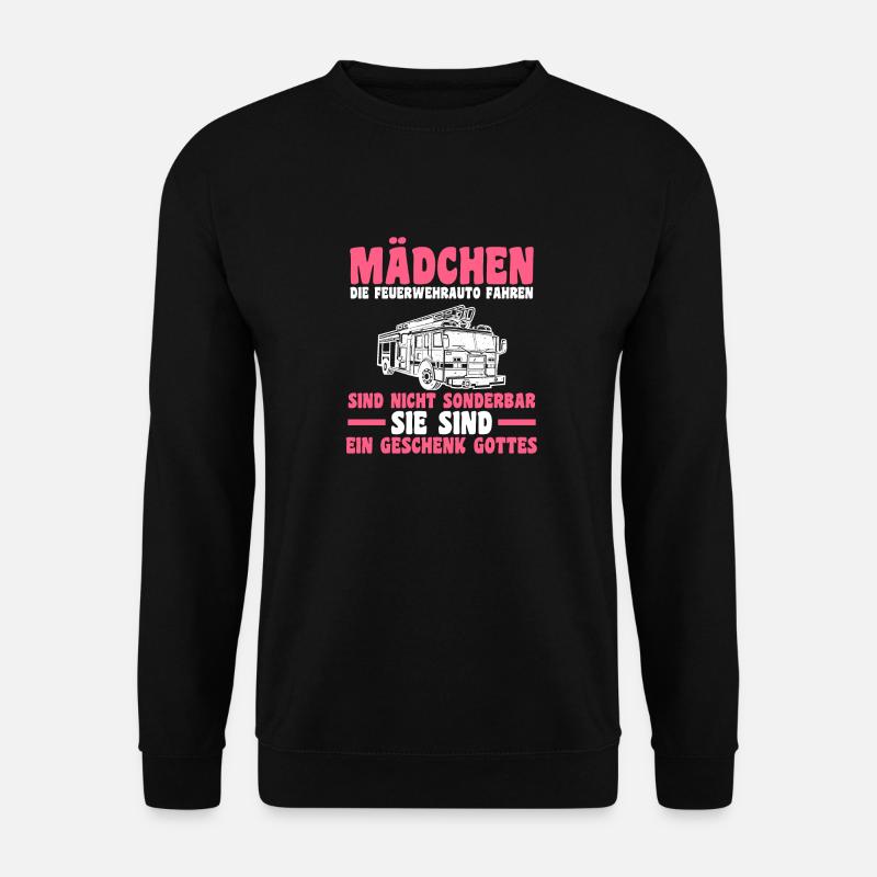 Feuerwehr Feuerwehrfrau - Unisex Pullover - Schwarz