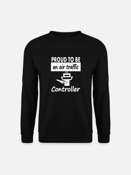 ich bin Flutlotse Flughafen Flugzeug Geschenkidee - Unisex Pullover - Schwarz