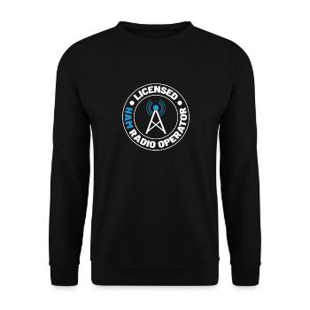 Amateur Radio Channel Licensed Amateur Radio Op - Sweat-shirt Unisexe - noir - Devant - Alina (178cm) & Michal (187cm)