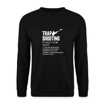 Tir au piège Tir au pigeon en argile Skeet - Sweat-shirt Unisexe - noir - Devant - Alina (178cm) & Michal (187cm)