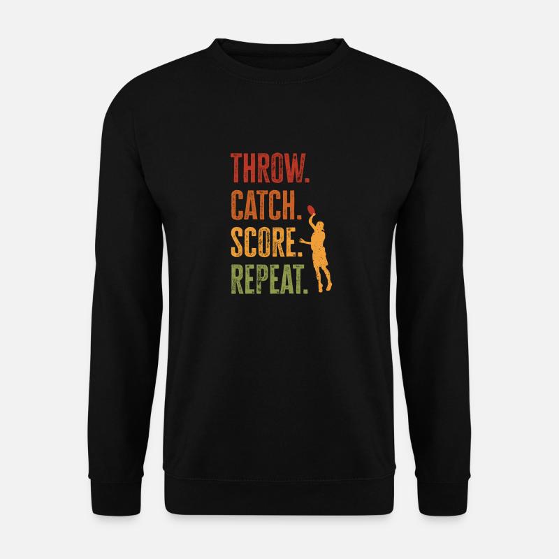 Ultimate Frisbee Throwing Disc - Unisex Sweatshirt - black