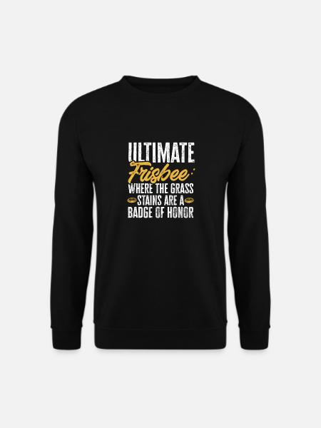 Ultimate Frisbee Throwing Disc - Unisex Sweatshirt - black