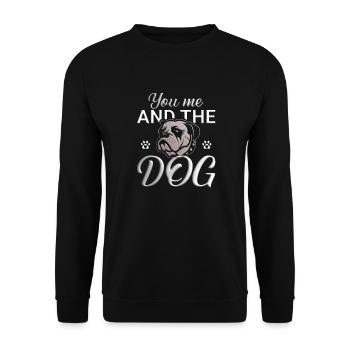 You me and the Dog - Unisex Pullover - Schwarz - Vorne - Alina (178cm) & Michal (187cm)