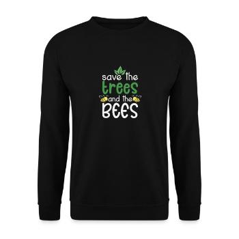 Beekeeper Saying Bees Funny Beekeeping Quote Bee - Unisex Sweatshirt - black - Front - Alina (178cm) & Michal (187cm)