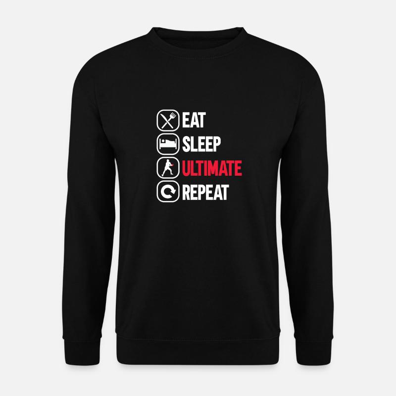 Ultimate Frisbee Throwing Disc - Unisex Sweatshirt - black