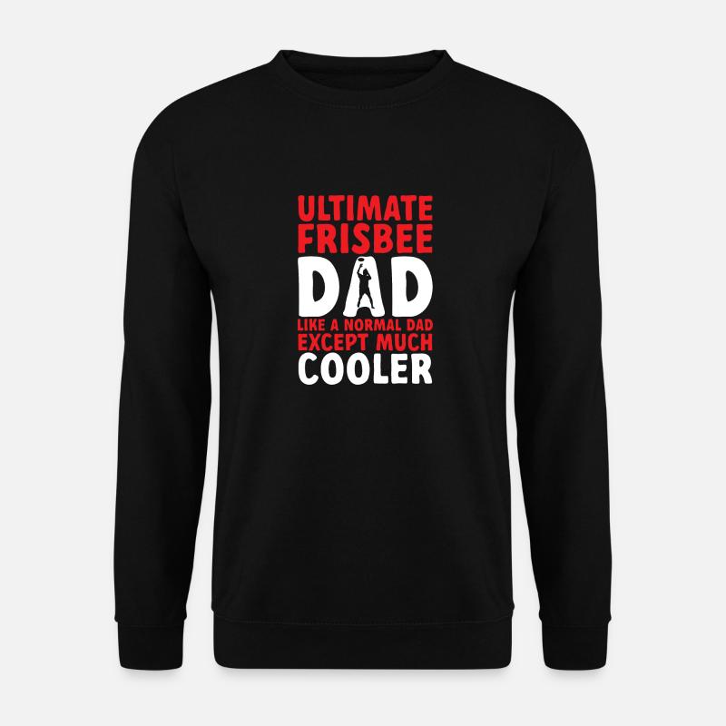 Ultimate Frisbee Throwing Disc - Unisex Sweatshirt - black