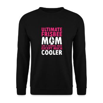 Disque de lancer de frisbee ultime - Sweat-shirt Unisexe - noir - Devant - Alina (178cm) & Michal (187cm)