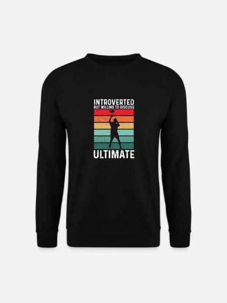 Ultimate Frisbee Throwing Disc - Unisex Sweatshirt - black