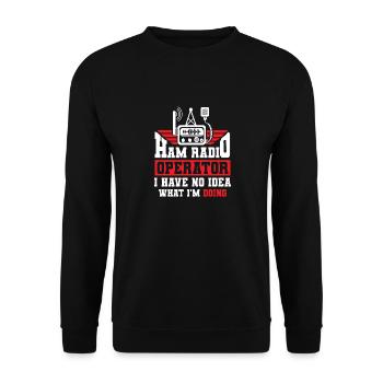 Amateur Radio Opérateur Antenne Antenne Amateur - Sweat-shirt Unisexe - noir - Devant - Alina (178cm) & Michal (187cm)