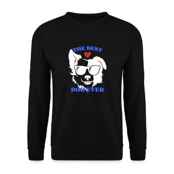 Der Border Collie ist der beste Hund aller Zeiten. - Unisex Pullover - Schwarz - Vorne - Alina (178cm) & Michal (187cm)