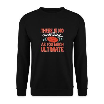 Disque de lancer de frisbee ultime - Sweat-shirt Unisexe - noir - Devant - Alina (178cm) & Michal (187cm)