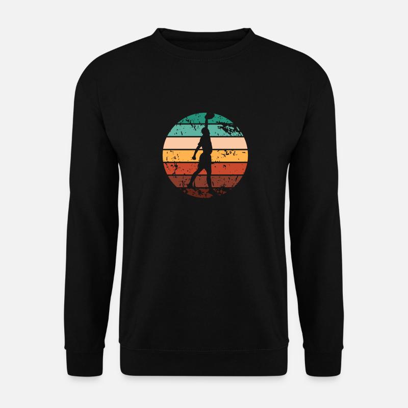 Ultimate Frisbee Throwing Disc - Unisex Sweatshirt - black