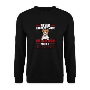Jack Russell Terrier - Sweat-shirt Unisexe - noir - Devant - Alina (178cm) & Michal (187cm)