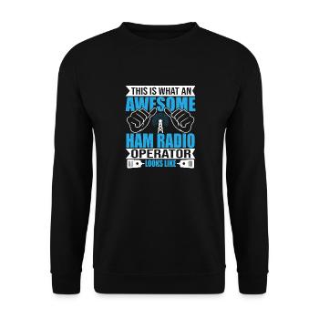 Un génial amateur d’antenne radio réseau amateur amateur - Sweat-shirt Unisexe - noir - Devant - Alina (178cm) & Michal (187cm)