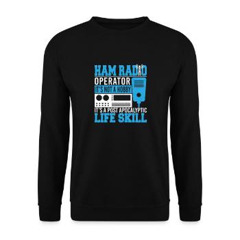 Opérateur radio amateur Pas un amateur de radio d’antenne - Sweat-shirt Unisexe - noir - Devant - Alina (178cm) & Michal (187cm)