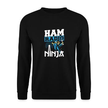 Radio Expert Antenna Signal Frequency Ham Radio Ni - Unisex Sweatshirt - black - Front - Alina (178cm) & Michal (187cm)