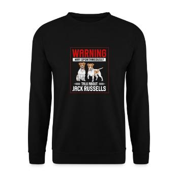 Jack Russell Terrier - Sweat-shirt Unisexe - noir - Devant - Alina (178cm) & Michal (187cm)