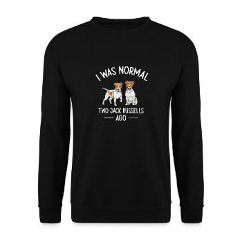 Jack Russell Terrier - Unisex Pullover - Schwarz - Vorne - Alina (178cm) & Michal (187cm)