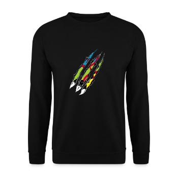 AMAZIGH SYMBOLE BERBERE Z IMAZIGHEN BIJOU KABYLE - Sweat-shirt Unisexe - noir - Devant - Alina (178cm) & Michal (187cm)