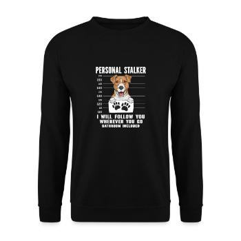 Jack Russell Terrier - Sweat-shirt Unisexe - noir - Devant - Alina (178cm) & Michal (187cm)