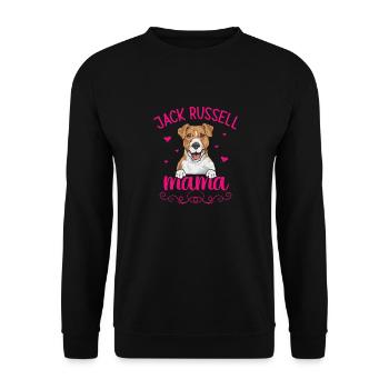 Jack Russell Terrier - Sweat-shirt Unisexe - noir - Devant - Alina (178cm) & Michal (187cm)