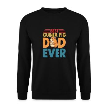Best Guinea Pig Dad Ever Cavy Lover Rodent - Unisex Sweatshirt - black - Front - Alina (178cm) & Michal (187cm)