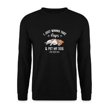 Jack Russell Terrier - Sweat-shirt Unisexe - noir - Devant - Alina (178cm) & Michal (187cm)