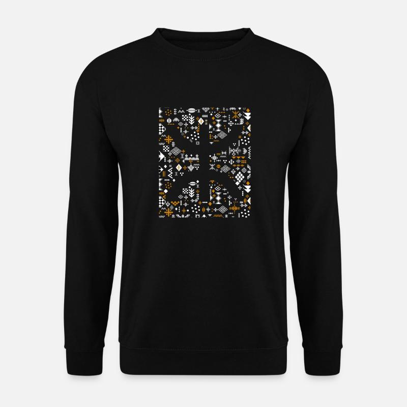 AMAZIGH BERBER KABYLE KABYLE MOTIF - Unisex Sweatshirt - black