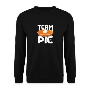 Équipe Pie Citrouille Thanksgiving Day Pèlerin Automne - Sweat-shirt Unisexe - noir - Devant - Alina (178cm) & Michal (187cm)