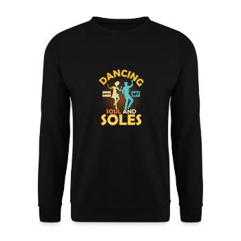 Dancing With My Soul And Soles Tap Dance Tap Dance - Unisex Sweatshirt - black - Front - Alina (178cm) & Michal (187cm)